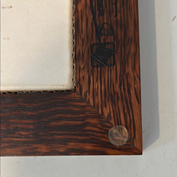 STUNNING wooden Framed Ceramic Tile Art with birds doves and trees by Motawi - Picture 9 of 14